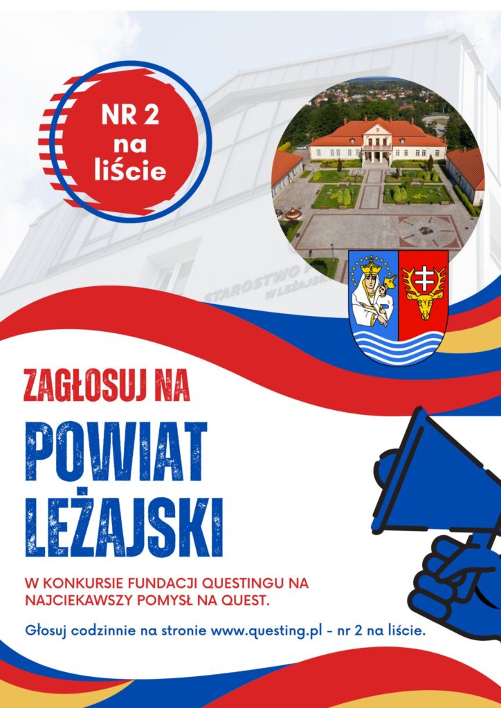 Pomóż Powiatowi Leżajskiemu wygrać darmowy quest! Głosujemy codziennie do 22 czerwca