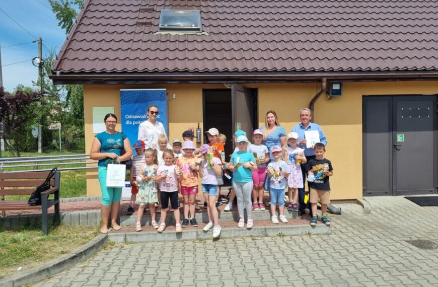 Przedszkolaki z Grodziska Dolnego uczą się ekologii w PSZOK-u