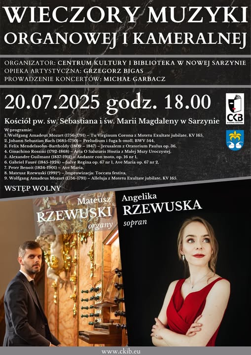 Wieczory Muzyki Organowej i Kameralnej w Nowej Sarzynie